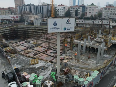 İstanbul Büyükşehir Belediye Başkanı Ekrem İmamoğlu Halaskar Gençlik ve Yaşam Merkezi Şantiyesini Ziyaret Etti